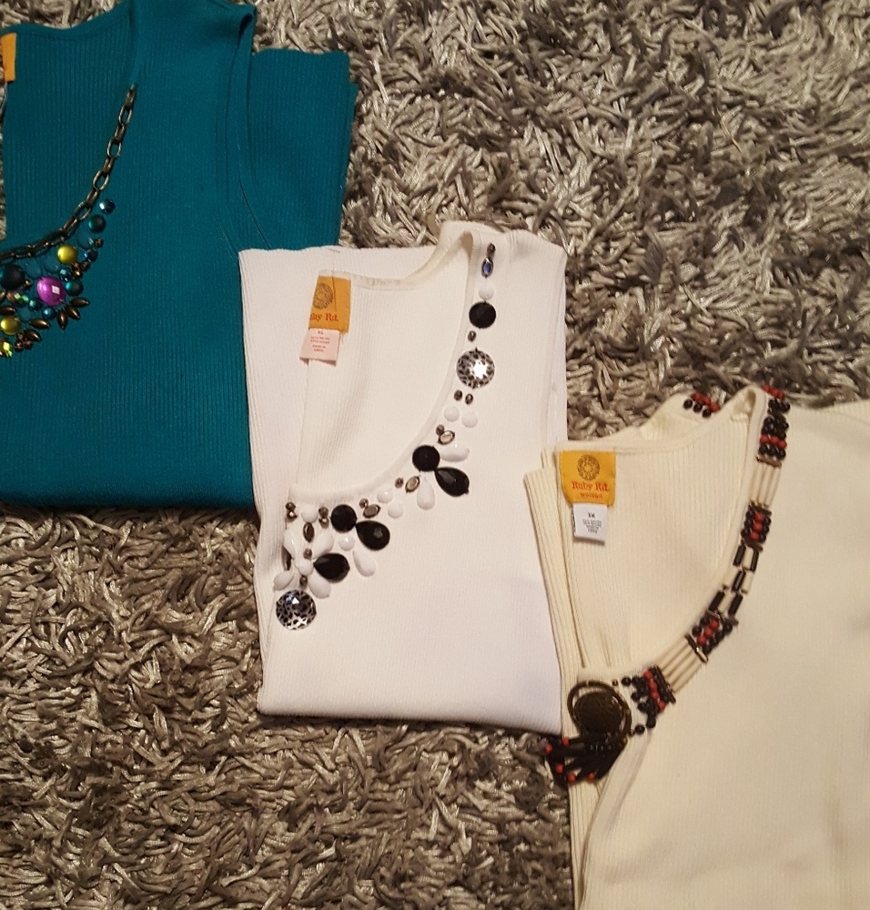 3 Ruby Rd Dressy Tanks